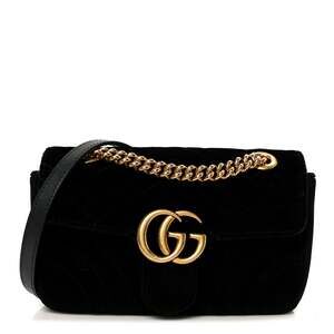 Gucci Velvet Matelasse Mini Gg Marmont #242437G12B